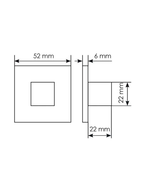 Rozetă WC Morelli – MH-WC-S SN BN