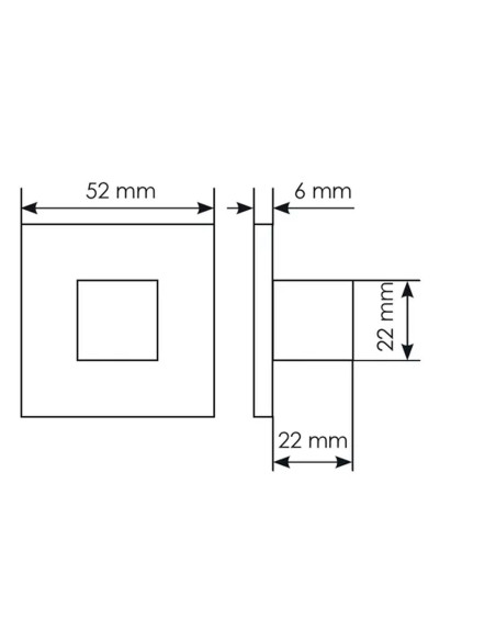 Rozetă WC Morelli – MH-WC-S6 MSG