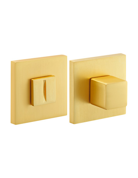 Rozetă WC pătrată Morelli MH-WC-S6 MSG, finisaj auriu mat pentru uși de interior.